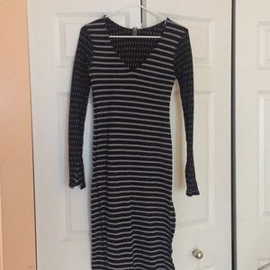 Reversible Bodycon Midi Dress